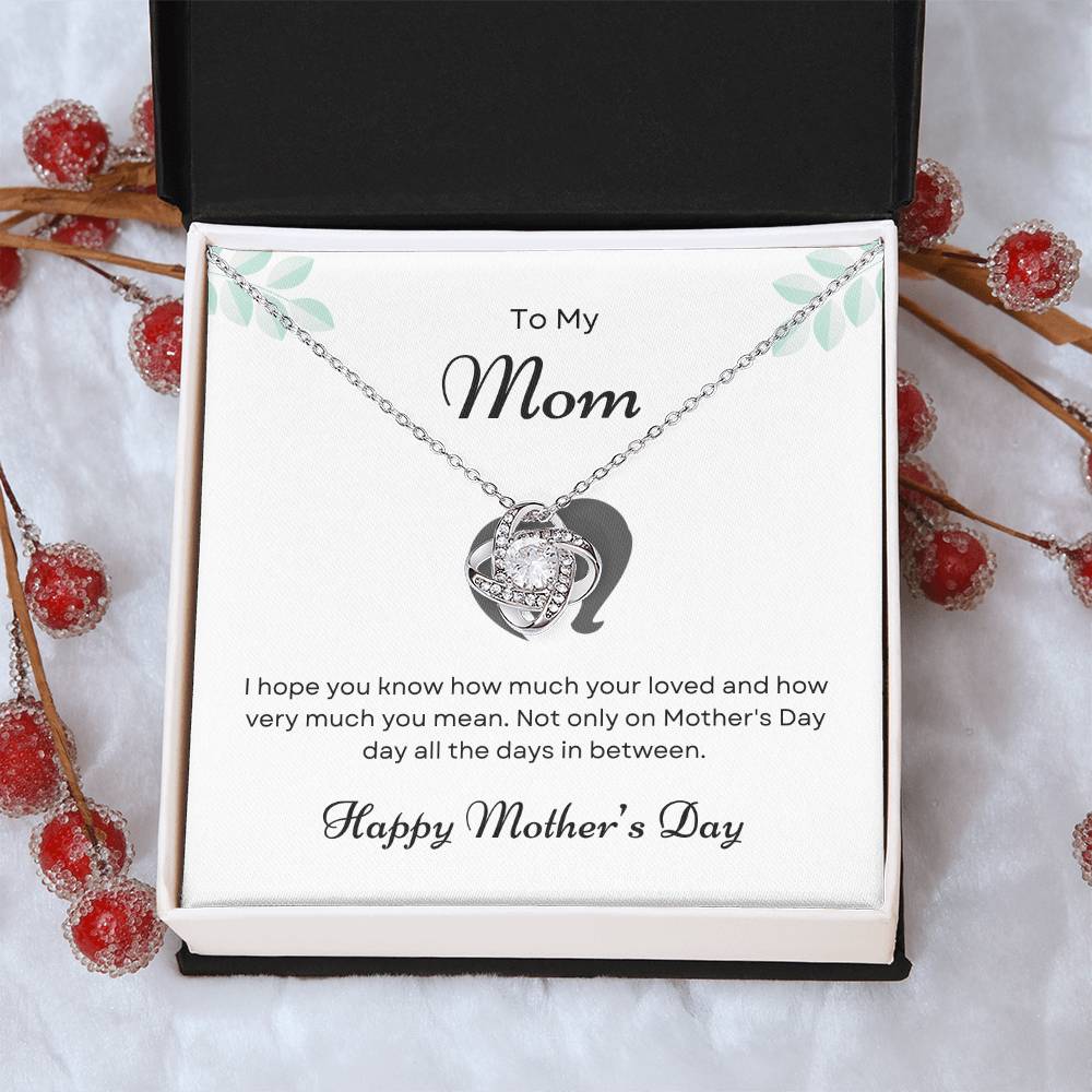 To My Mom Love Knot Necklace – You Know How Much I Love You — product image 13