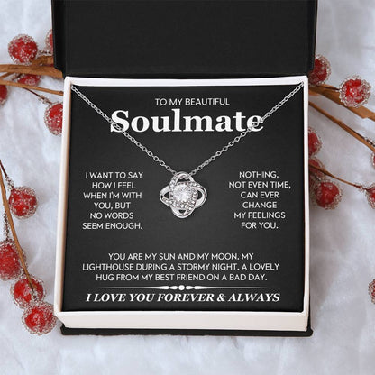 To My Beautiful Soulmate Love Knot Necklace – My Sun and Moon — product thumbnail 12