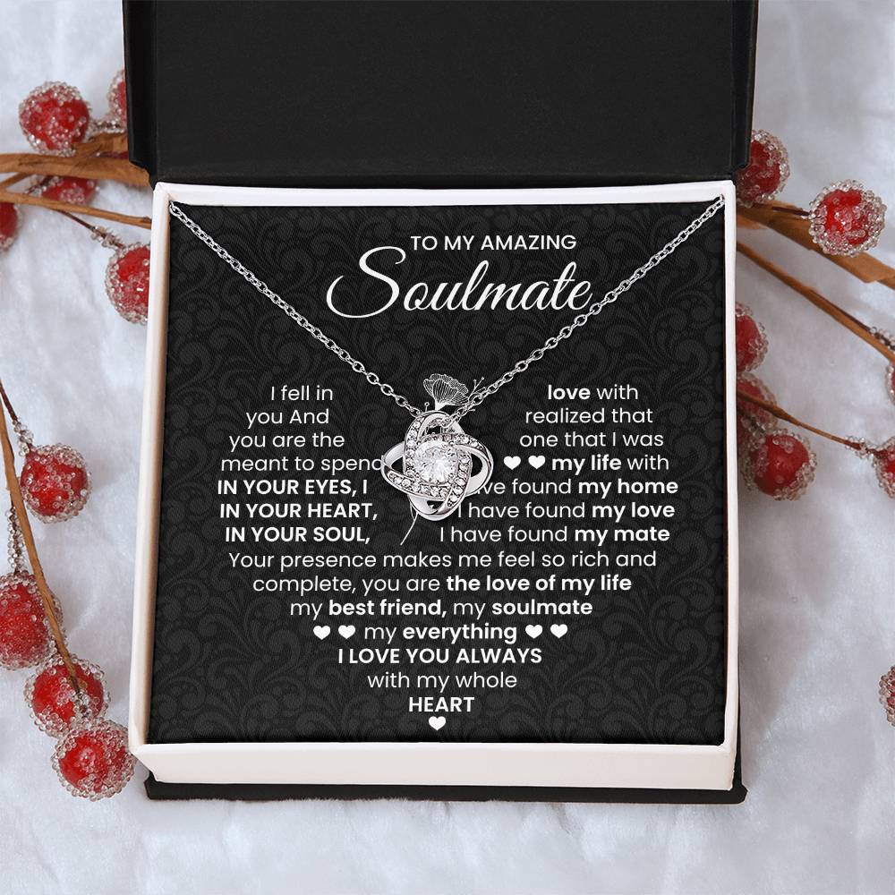 To My Amazing Soulmate Love Knot Necklace – Love of My Life — product image 31