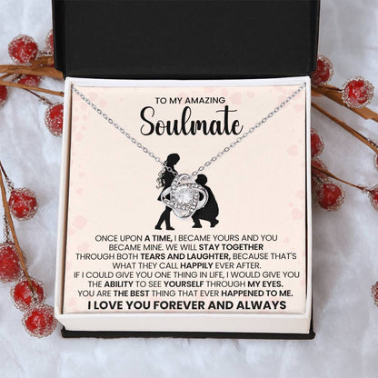 To My Amazing Soulmate Love Knot Necklace – Happily Ever After Love — product thumbnail 12