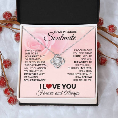 To My Precious Soulmate Love Knot Necklace – Last Everything — product thumbnail 12
