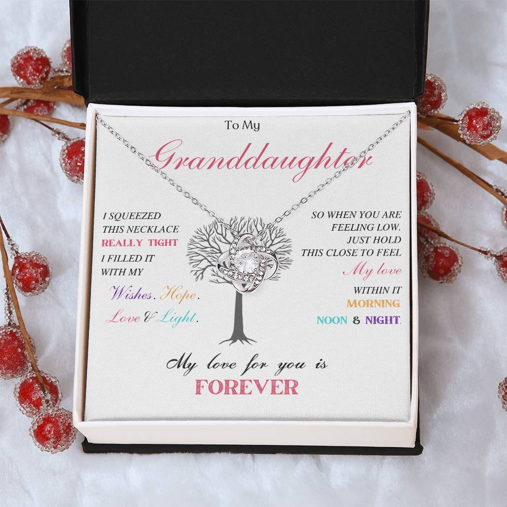 To My Granddaughter Love Knot Necklace – My Love for You — product image 31
