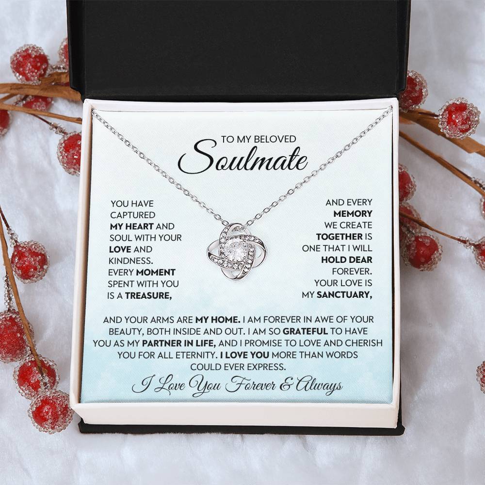 To My Beloved Soulmate Love Knot Necklace – My Sanctuary — product image 12