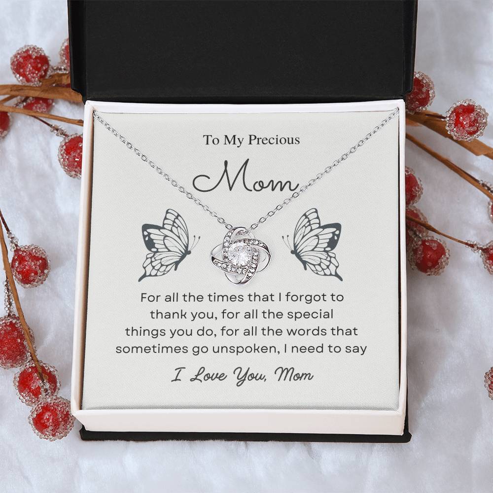 To My Mom Love Knot Necklace – What Words Leave Unspoken — product image 13
