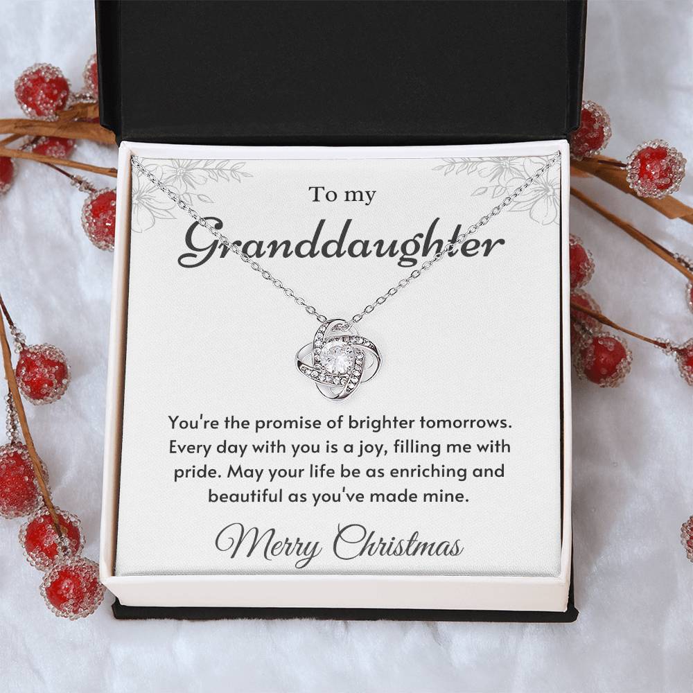 To My Granddaughter Love Knot Necklace – Brighter Tomorrows — product image 31