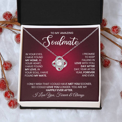 To My Amazing Soulmate Love Knot Necklace – My Happily Ever After — product thumbnail 31