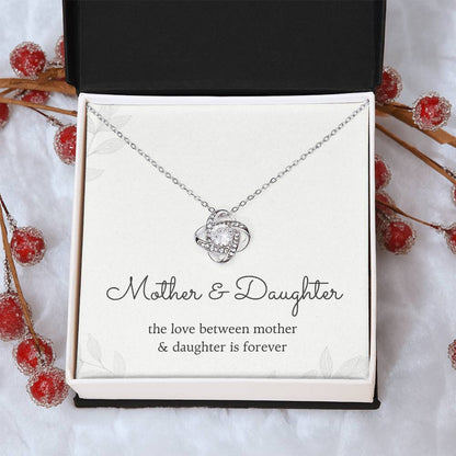Mother & Daughter Love Knot Necklace – Forever Bond Gift