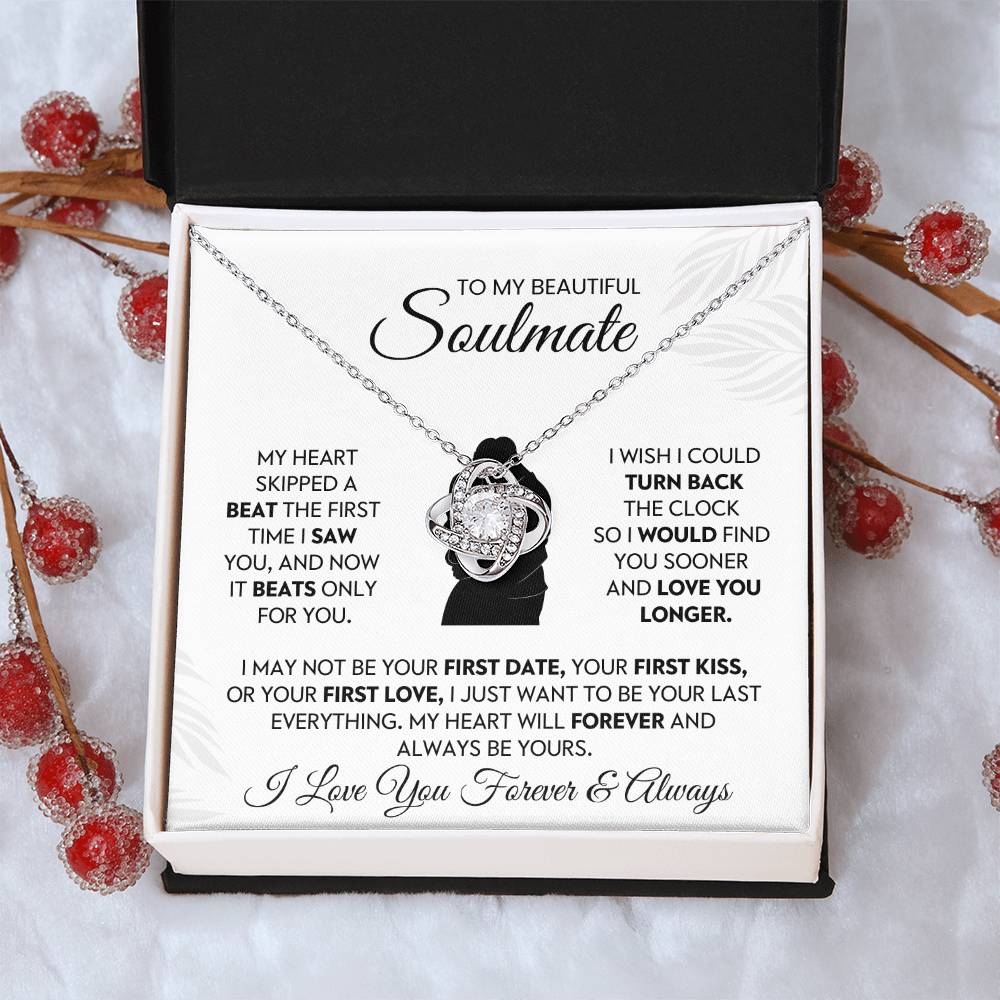 To My Beautiful Soulmate Love Knot Necklace – Love You Longer — product image 33