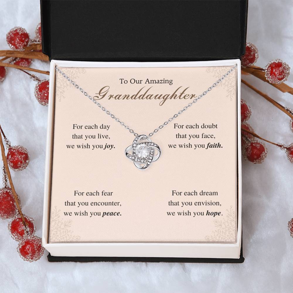To My Granddaughter Love Knot Necklace – For Each Day — product image 12