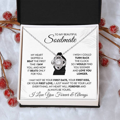 To My Beautiful Soulmate Love Knot Necklace – Love You Longer — product thumbnail 12