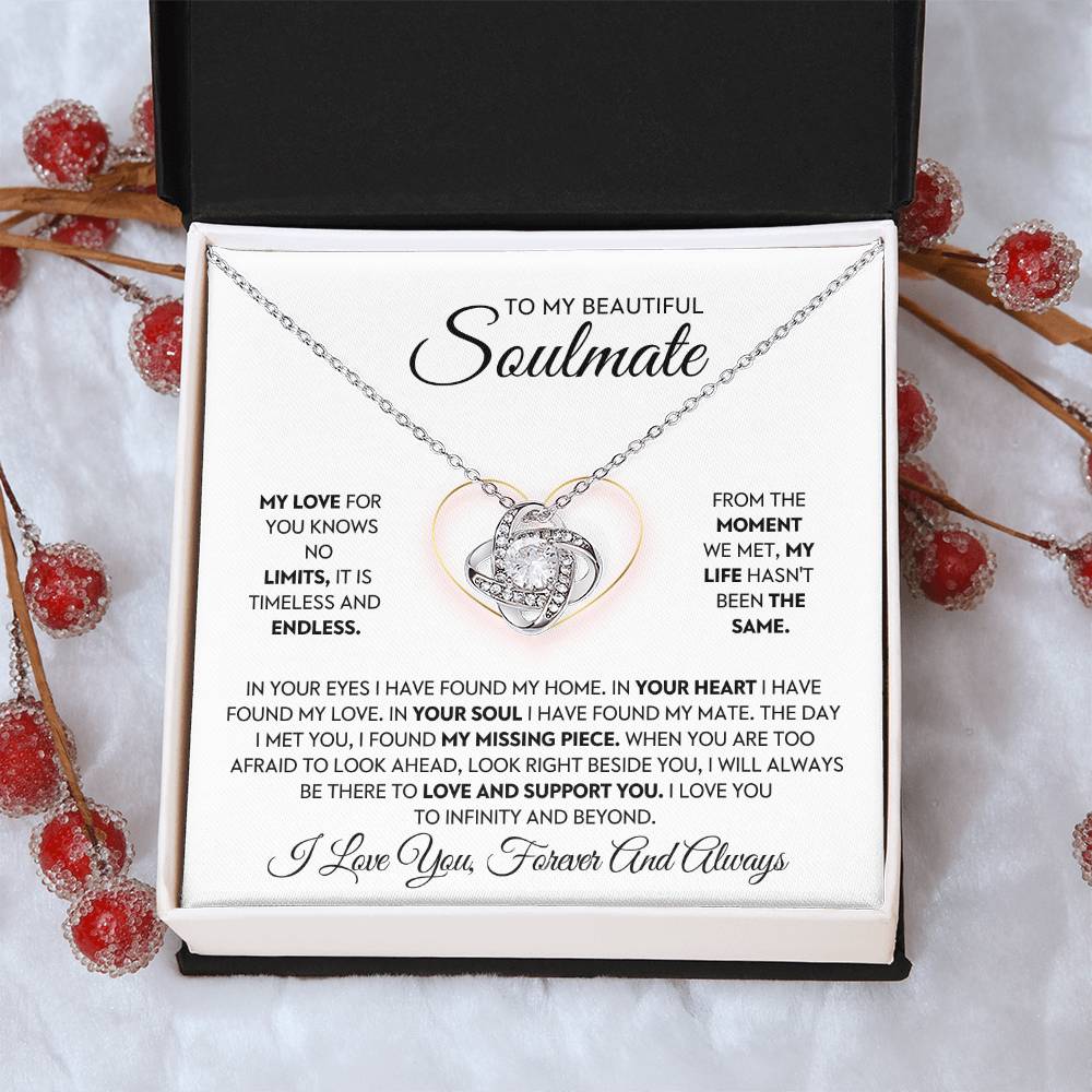 To My Beautiful Soulmate Love Knot Necklace – Timeless Love — product image 33