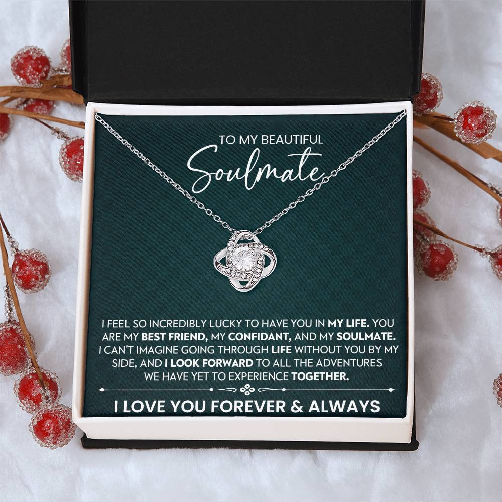 To My Beautiful Soulmate Love Knot Necklace – Life Adventures Together — product image 31
