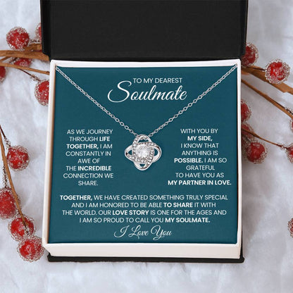 To My Dearest Soulmate Love Knot Necklace – Incredible Connection — product thumbnail 12