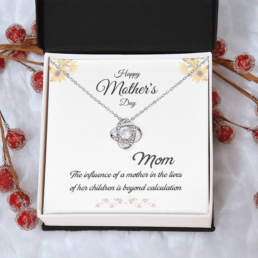 Mom Love Knot Necklace – Influence Beyond Measure