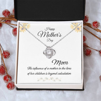 Mom Love Knot Necklace – Influence Beyond Measure