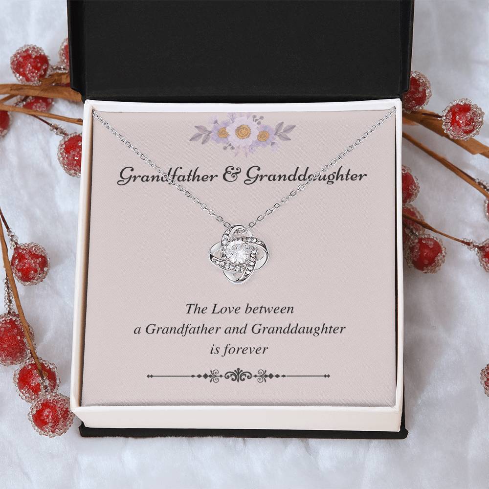 To My Granddaughter Love Knot Necklace – Love That Lasts Forever — product image 30