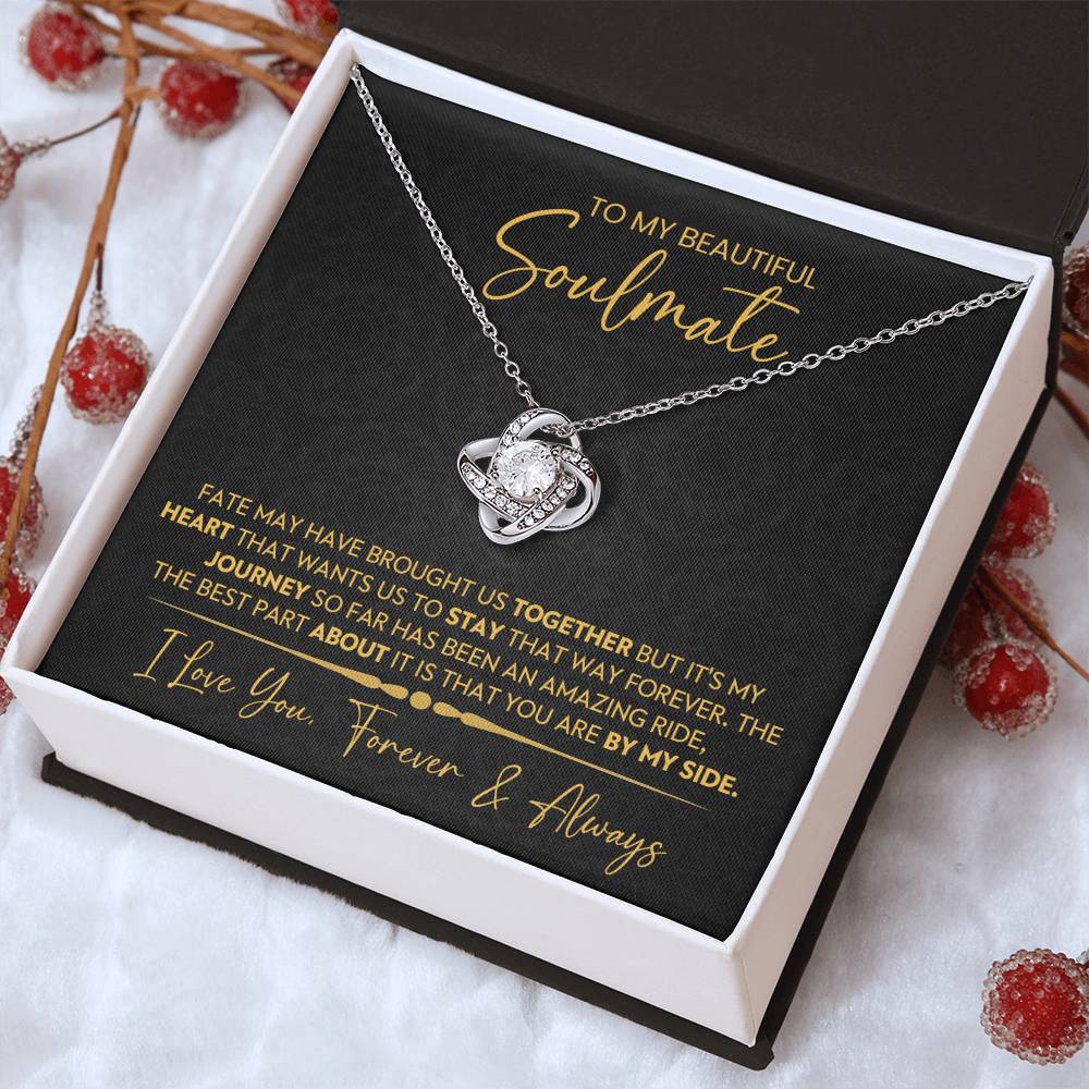 To My Beautiful Soulmate Love Knot Necklace – Forever and Always — product image 32