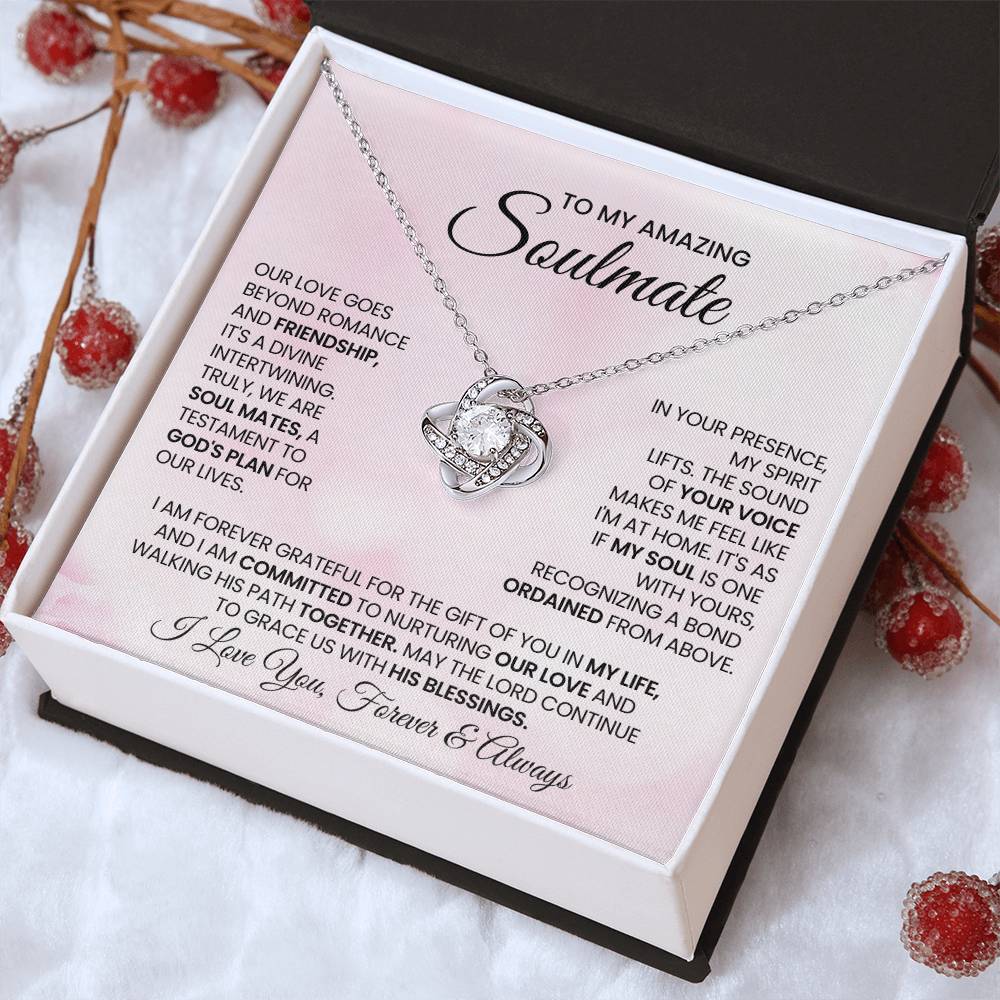 To My Amazing Soulmate Love Knot Necklace – Divine Soulmates — product image 31