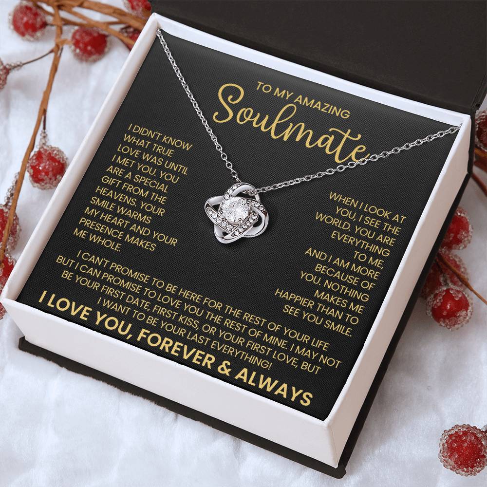 To My Amazing Soulmate Love Knot Necklace – Gift From Heaven — product image 33