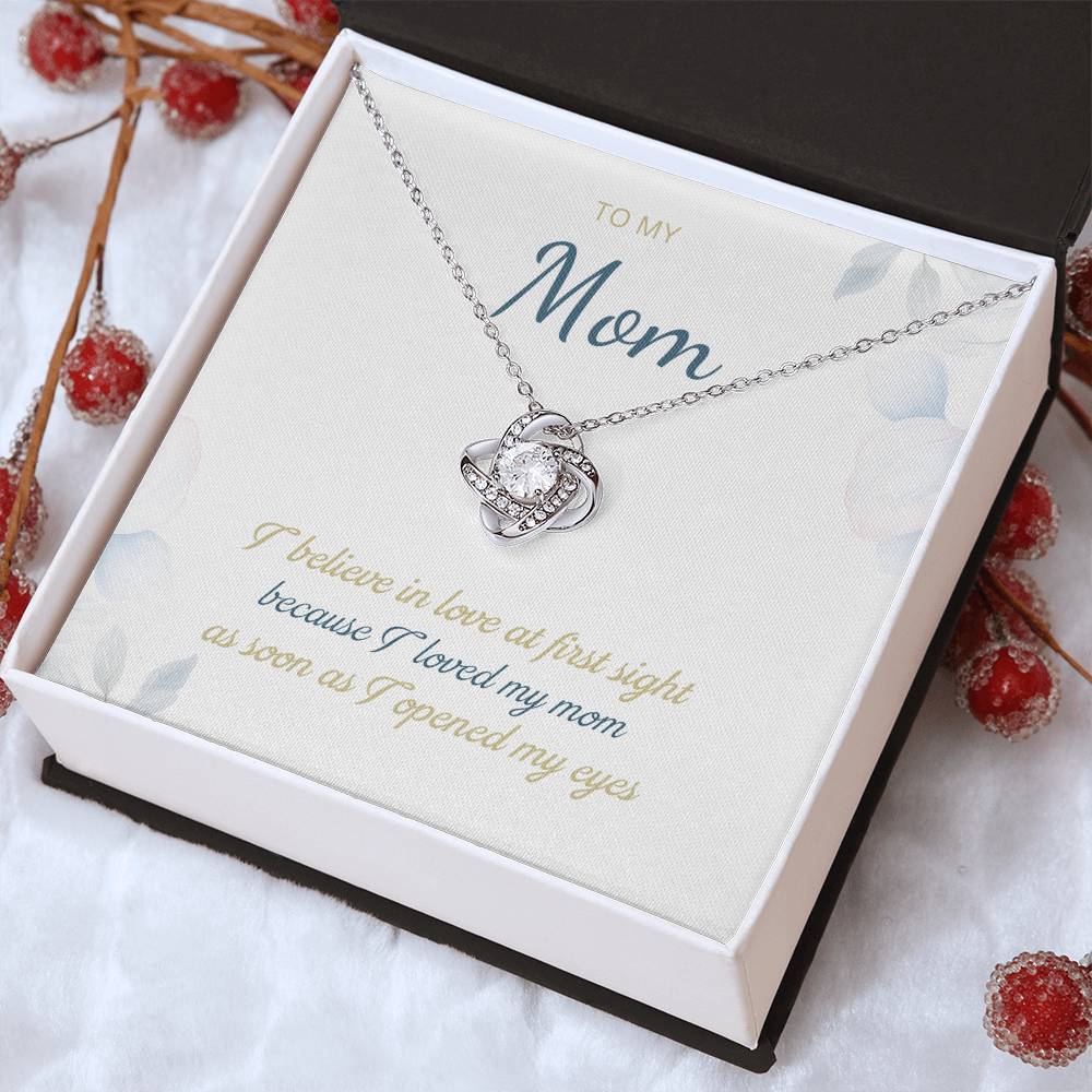 To My Mom Love Knot Necklace – Love at First Sight Gift