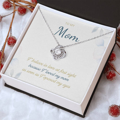 To My Mom Love Knot Necklace – Love at First Sight Gift