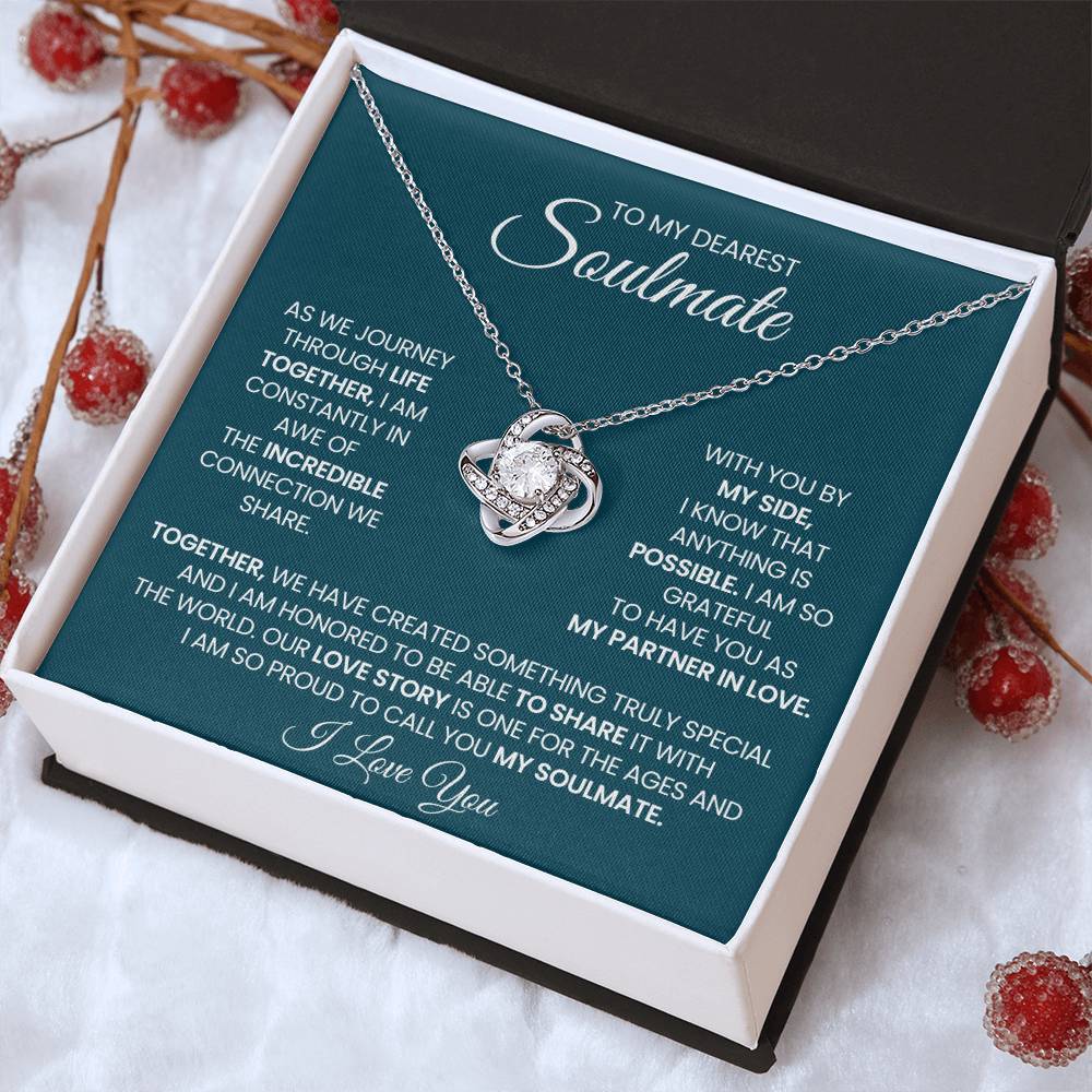 To My Dearest Soulmate Love Knot Necklace – Incredible Connection — product image 33