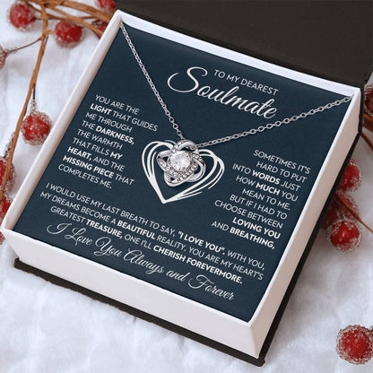 To My Dearest Soulmate Love Knot Necklace – You Complete Me — product thumbnail 33