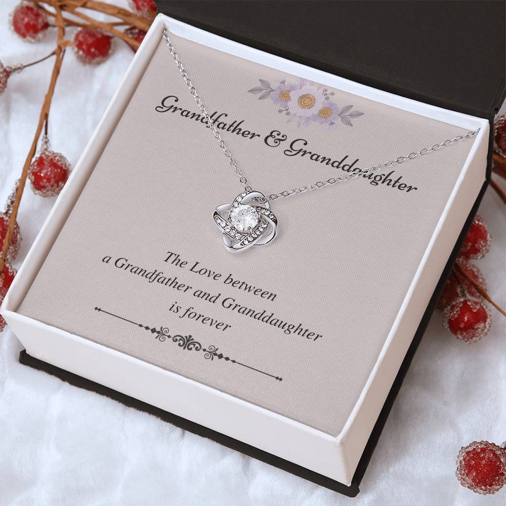 To My Granddaughter Love Knot Necklace – Love That Lasts Forever — product image 13