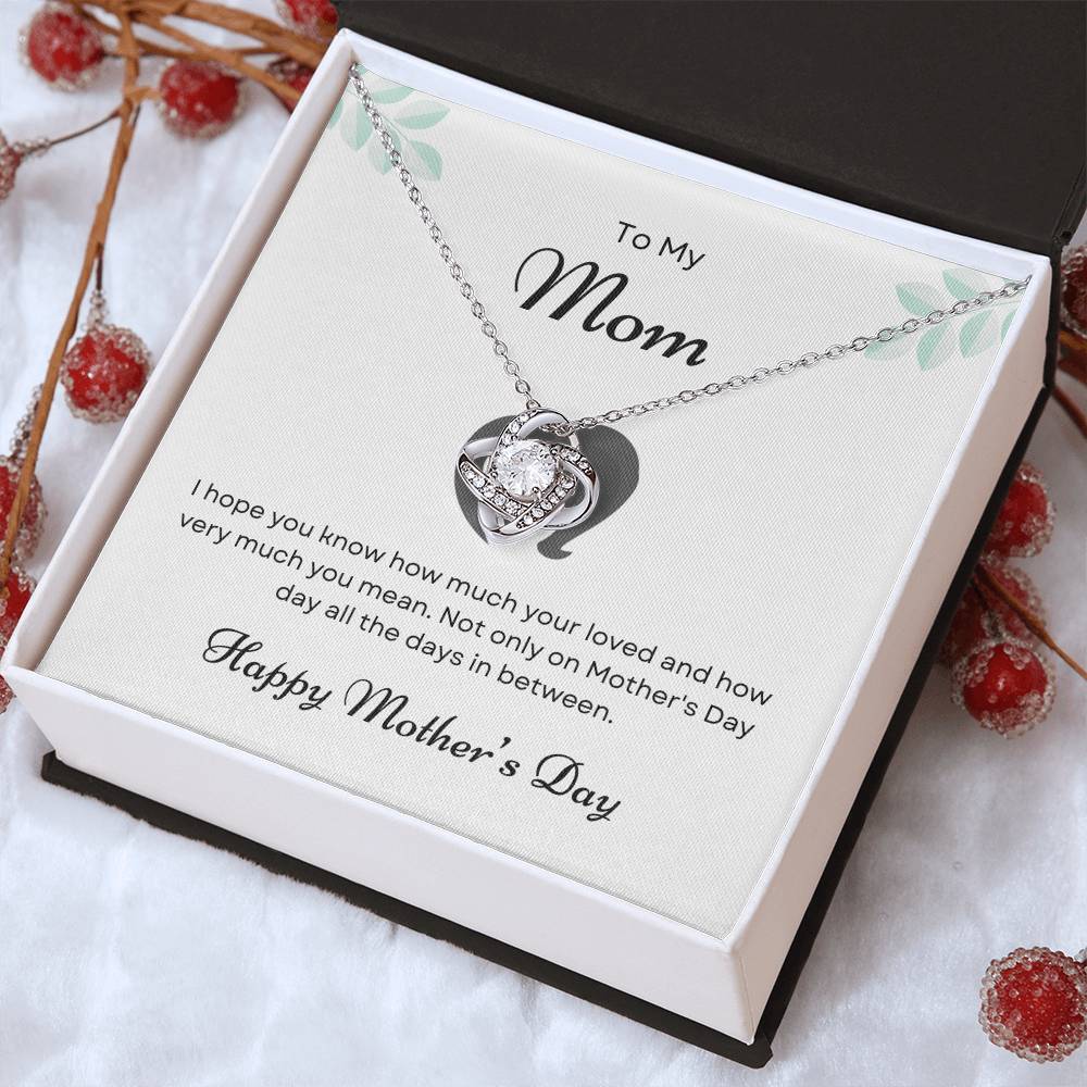 To My Mom Love Knot Necklace – You Know How Much I Love You — product image 14