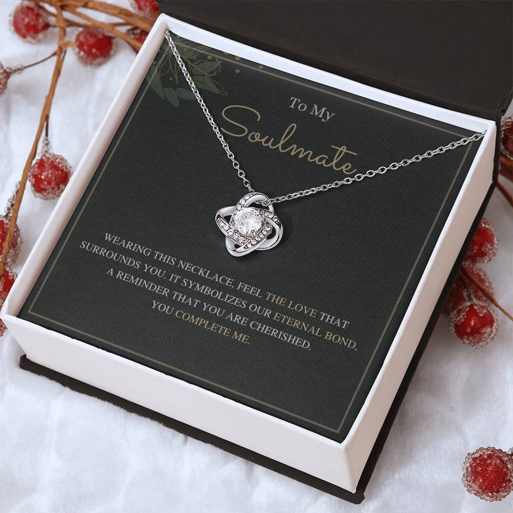 To My Soulmate Love Knot Necklace – Our Eternal Bond