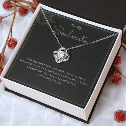 To My Soulmate Love Knot Necklace – Our Eternal Bond