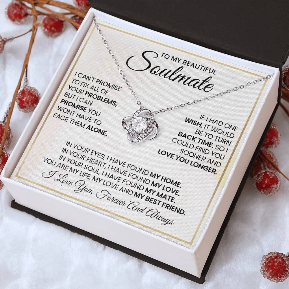 To My Beautiful Soulmate Love Knot Necklace – My Home and Love — product image 29