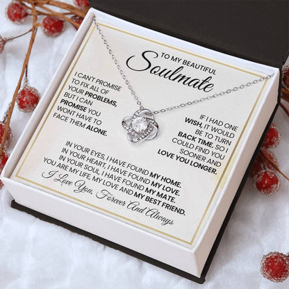 To My Beautiful Soulmate Love Knot Necklace – My Home and Love — product thumbnail 29