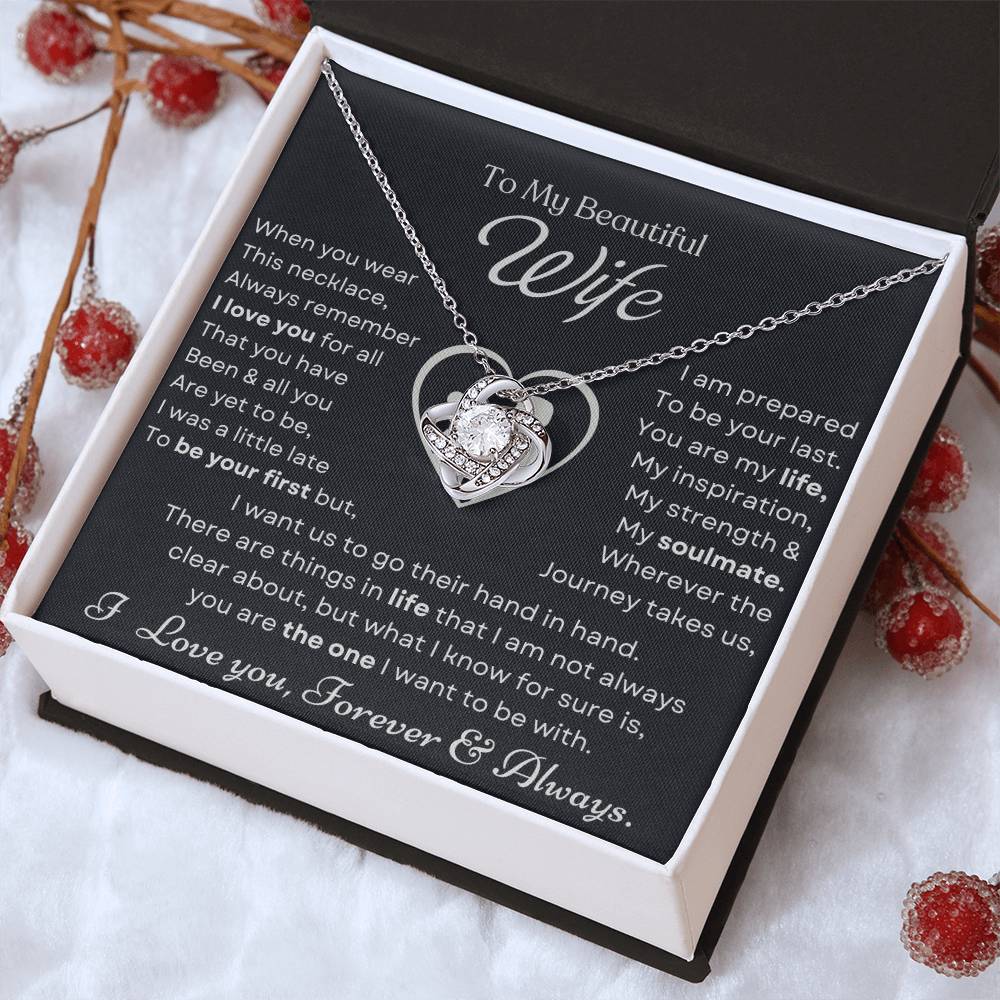 To My Beautiful Wife Love Knot Necklace – My Life and Inspiration — product image 32