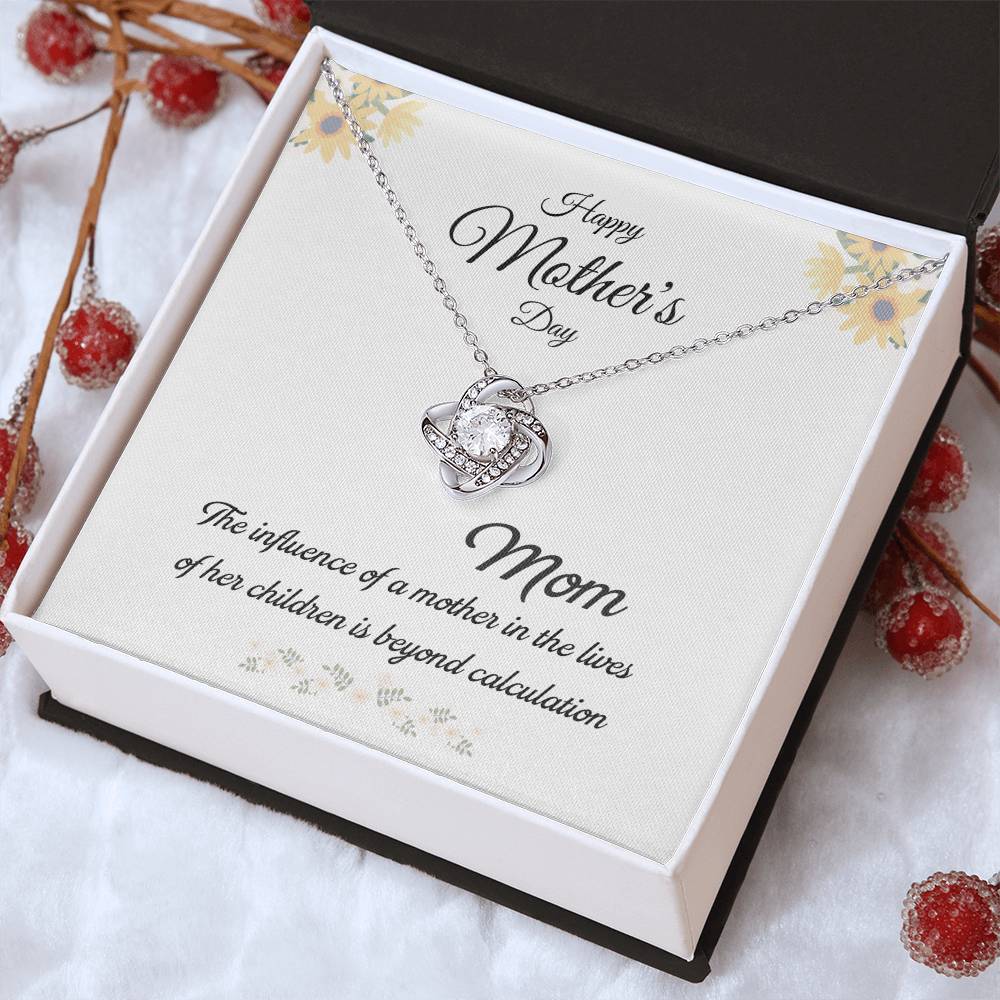 Mom Love Knot Necklace – Influence Beyond Measure