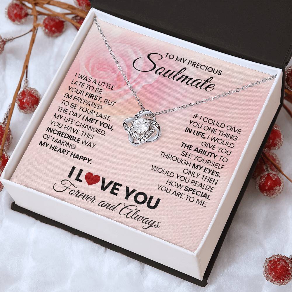 To My Precious Soulmate Love Knot Necklace – Last Everything — product image 13