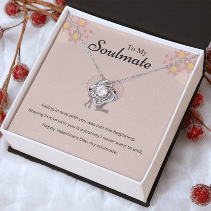 Valentine's Love Knot Necklace for Soulmate – Journey of Love