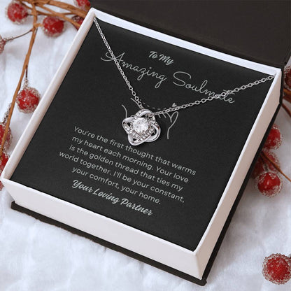 To My Amazing Soulmate Love Knot Necklace – My Constant