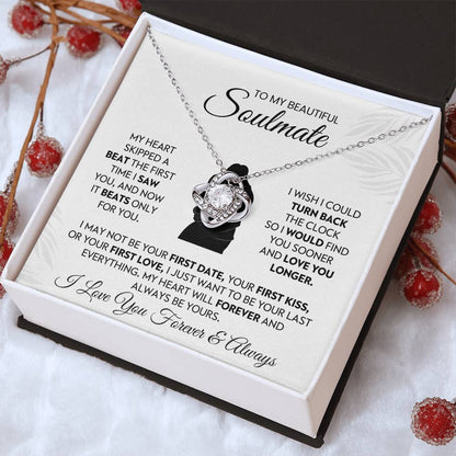 To My Beautiful Soulmate Love Knot Necklace – Love You Longer — product thumbnail 13