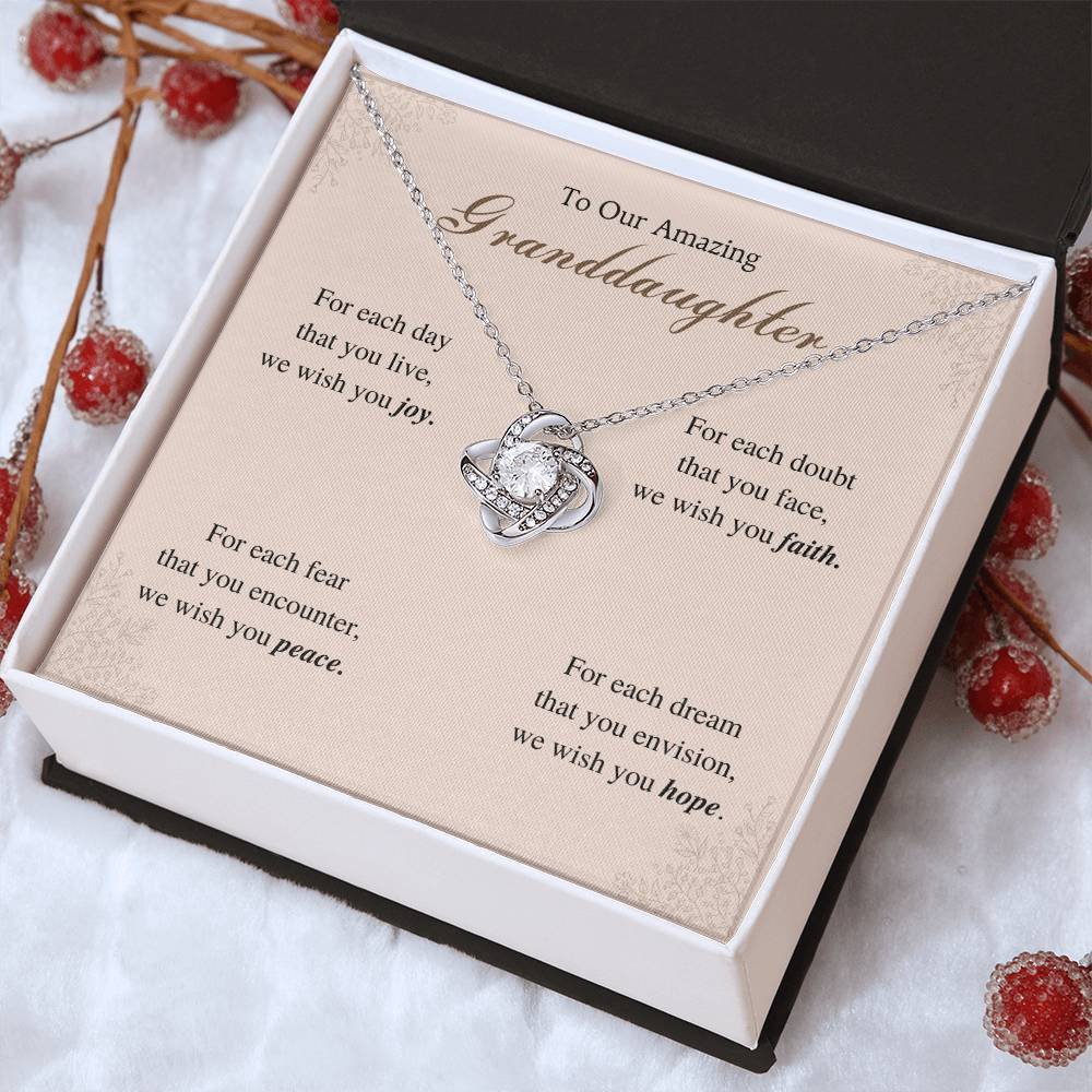 To My Granddaughter Love Knot Necklace – For Each Day — product image 13
