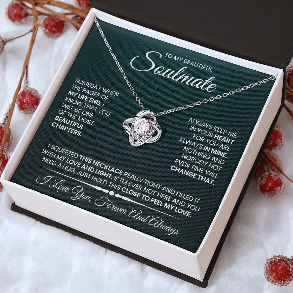 To My Soulmate Love Knot Necklace – Beautiful Chapter — product image 13
