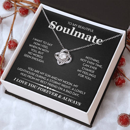 To My Beautiful Soulmate Love Knot Necklace – My Sun and Moon — product thumbnail 34