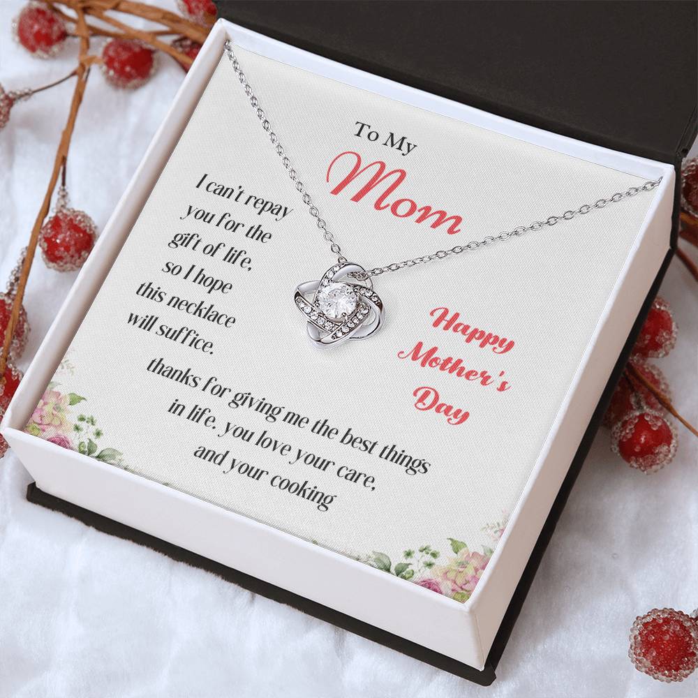 To My Mom Love Knot Necklace – Thank You for the Best Things — product image 14