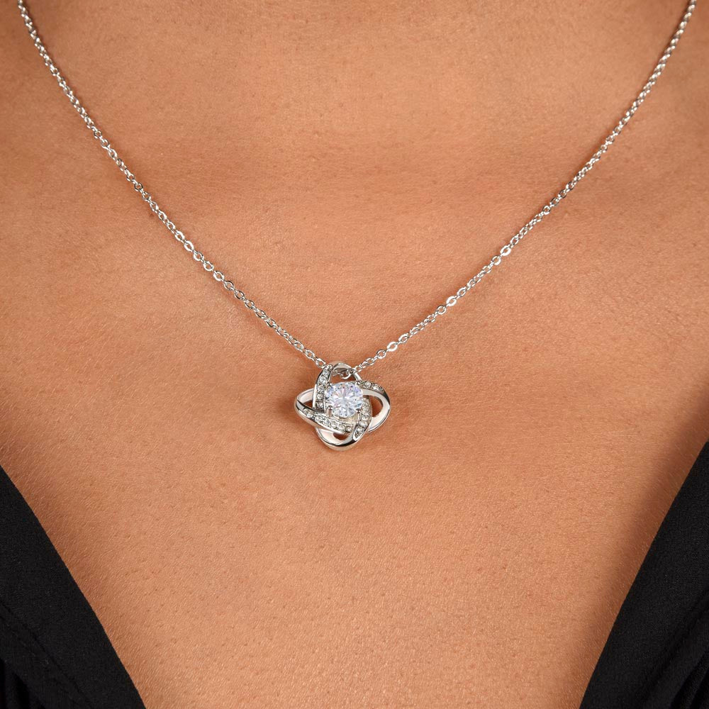 To My Beautiful Soulmate Love Knot Necklace – Love You Longer — product image 1