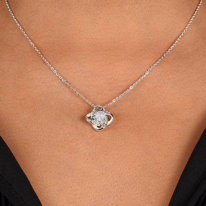 To My Beautiful Soulmate Love Knot Necklace – Love You Longer — product thumbnail 1