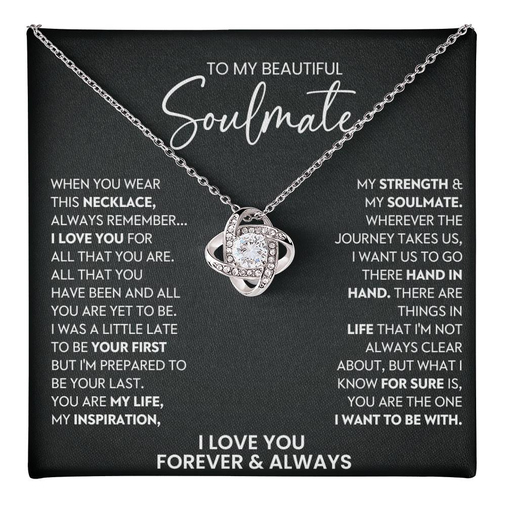 To My Beautiful Soulmate Love Knot Necklace – All That You Are — product image 37