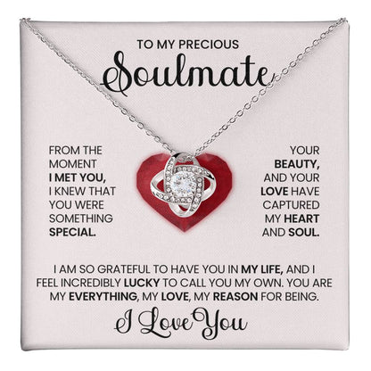 To My Precious Soulmate Love Knot Necklace – My Everything — product thumbnail 18