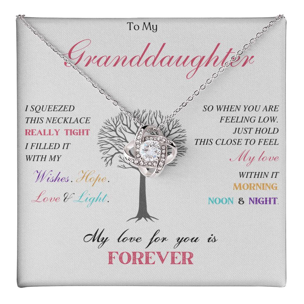 To My Granddaughter Love Knot Necklace – My Love for You — product image 37