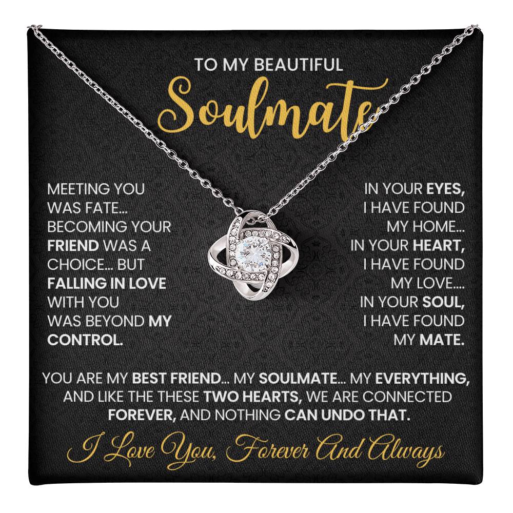 To My Beautiful Soulmate Necklace for Women