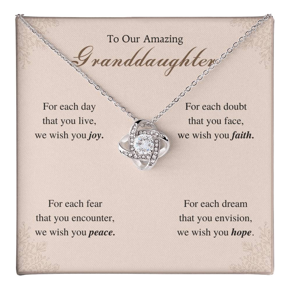 To My Granddaughter Love Knot Necklace – For Each Day — product image 36